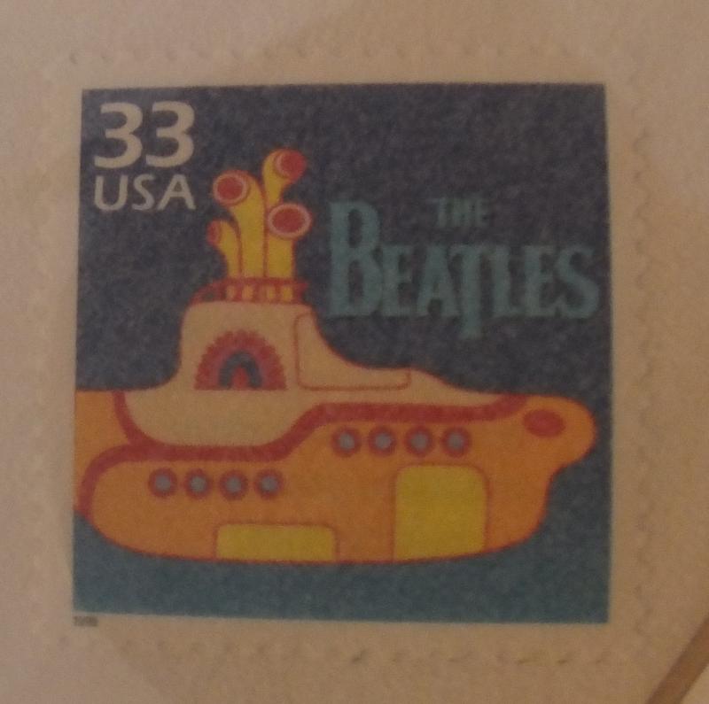 First US postage stamp commemorating The Beatles