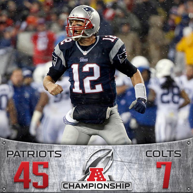 Colts 7-45 Patriots (Jan 18, 2015) Final Score - ESPN