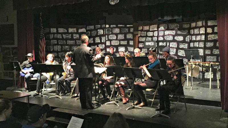 The Seahawk Symphonic Band performing “One Night in Athens” conducted by music teacher Mark Phillips. KATRINA CLARK/Boothbay Register