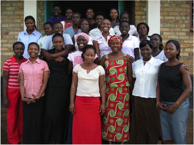The first class of students who joined the African Rural University in 2006. Courtesy of Patty Seybold