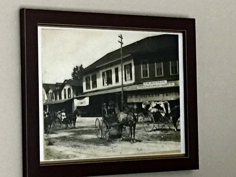 This photo of Peggy Frantz's grandfathers' store, H.B. Sherman Provisions, was taken in 1909 in Granada, New York.