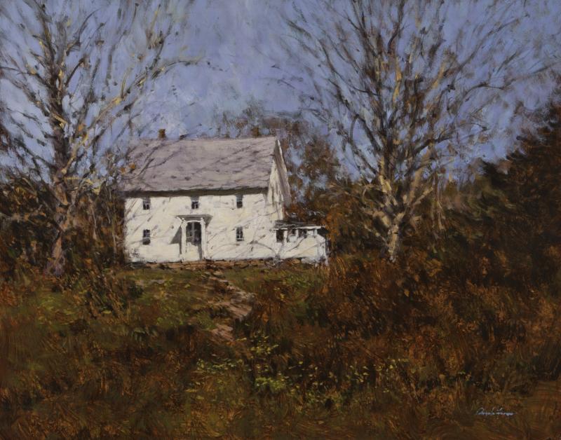 “Light in Autumn” by Angelo Franco, oil on panel, 19 by 24 inches. Angelo Franco