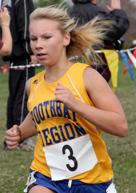 Morgan Crocker ran all four years with the Boothbay Region High School cross country team. File photo Phot of Morgan Crocker