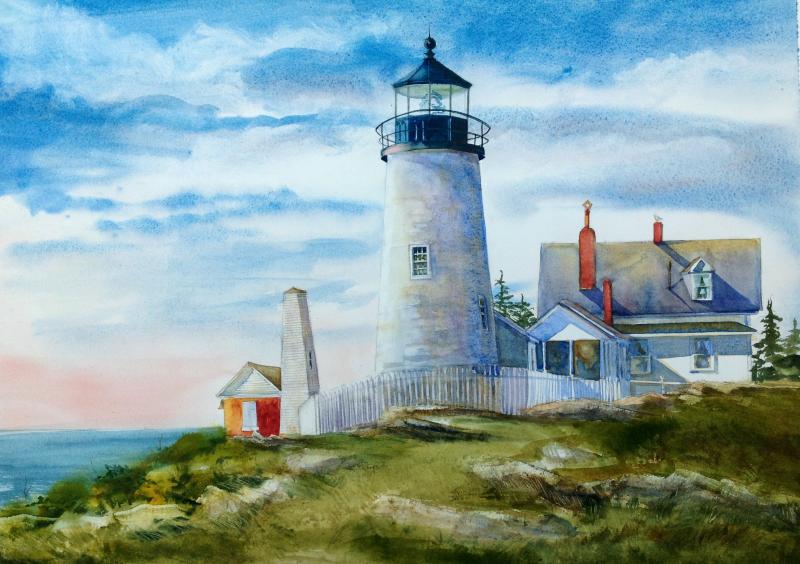 Susan Tilton Pecora piece in the June 8-July 26 show at the Damariscotta River Grill. Courtesy of Kim Skillin Traina Susan Tilton Pecora
