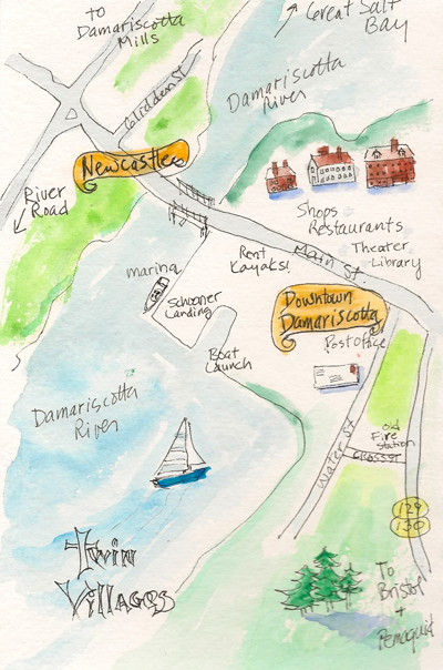 Twin Villages Map by Hannah Ineson Hannah Ineson