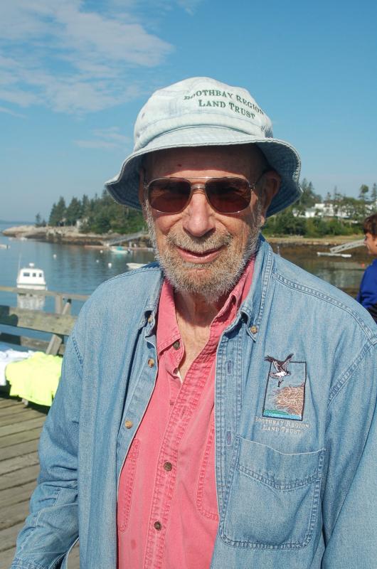 Mark Knowlton, 86, first raced in a a dinghy. ART MAYERS/Boothbay Register