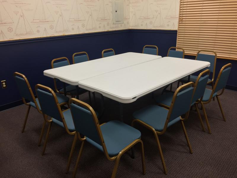 There are several rooms off the main area in the new community center. This one is called the Classroom Meeting Room, for obvious reasons. SUZI THAYER/Boothbay Register