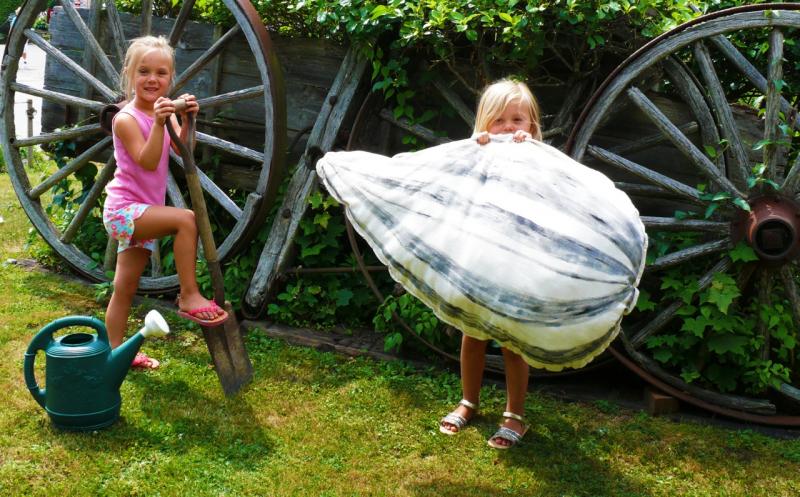 Planting the seed for the Sunflower Celebration. Barrett and Morgan Upson are expecting this sunflower seed to sprout an amazing interactive “art happening” for Friends of Thai Daughters on Aug. 12 at the Opera House at Boothbay Harbor. Join us and be part of the scene. Courtesy of Julie Lamy