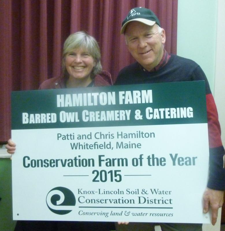 Patti and Chris Hamilton, Conservation Farm of 2015. Courtesy photo