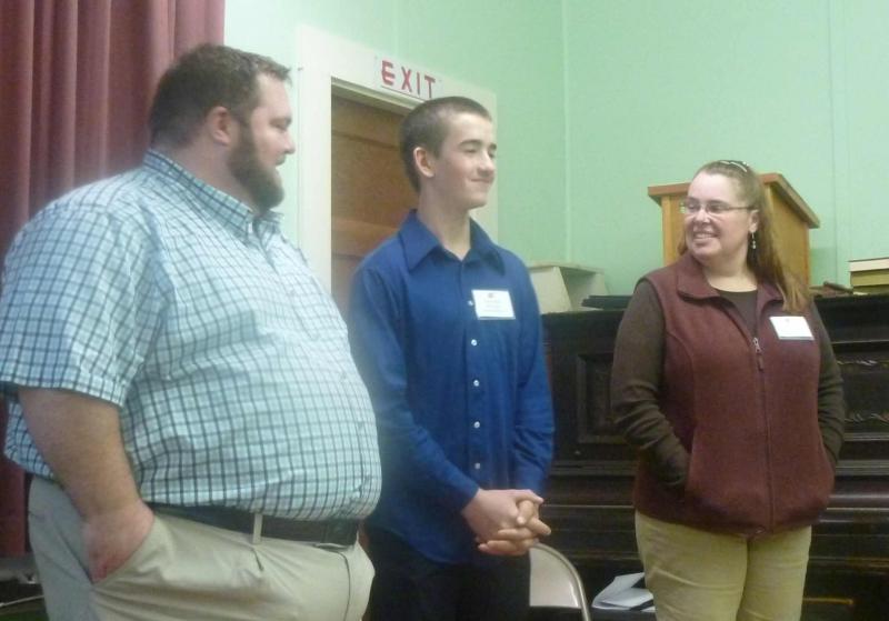 ABLE: from left, James Wilgar, Ethan Tillson and Sally Allen. Courtesy photo