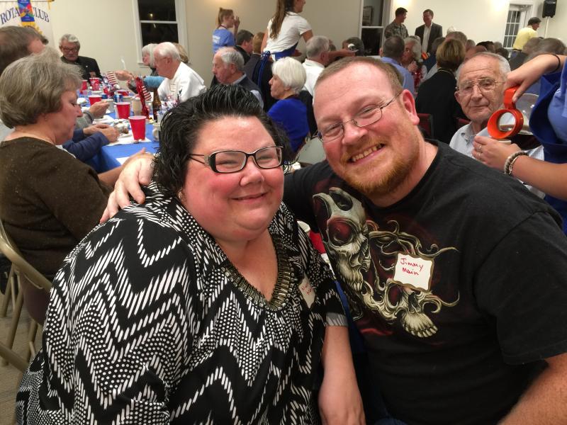 Nicole and Jimmy Main at the 10th annual Veterans Appreciation dinner at the Rotary Club. Jimmy served in the Army from 1996 through 1998, serving in the 46th engineering battalion. They recently celebrated 17 years together. KATRINA CLARK/Boothbay Register