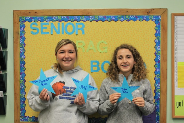 Skyler Davis and Meghan Oakes are the first seniors to be accepted to a college. Skyler was accepted to the University of Maine at Orono and Plymouth State University. Meghan was accepted to Unity College and Colby Sawyer College. Courtesy of Kerrin Erhard