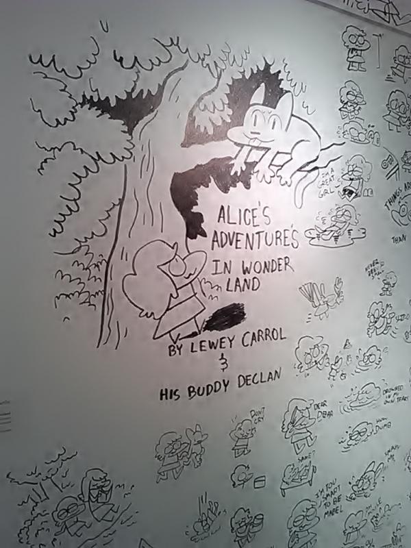 Alice’s Adventures in Wonderland Marker Illustration by Declan McCarthy (Photo by Kay Stephens)