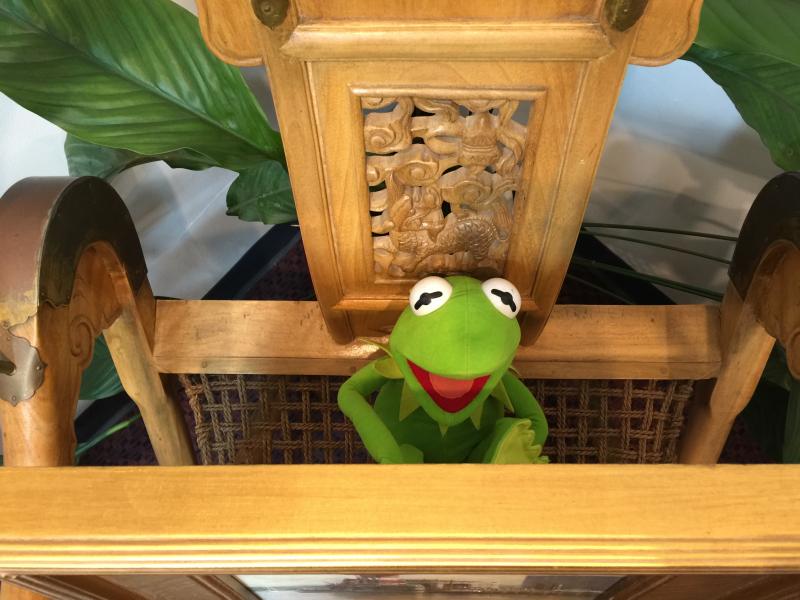 This little guy was hidden in Boothbay Harbor Framers, sitting behind a painting in a corner. Scavengers needed to find him and then get Susan Brackett's initials on their sheets. “I wanted people to really look around my shop,” Brackett said. KATRINA CLARK/Boothbay Register
