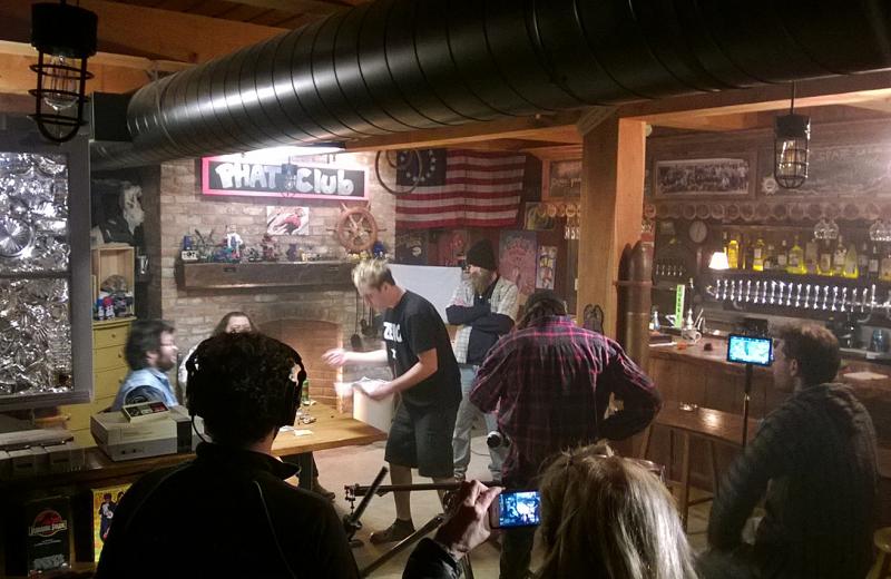 The set of Era Man, at the Watershed Tavern on Jan. 23. Courtesy of Ryan Leighton