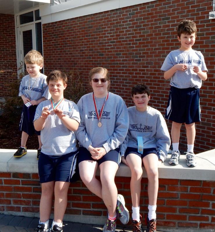 Competing in the skills competition were, from left: Coyle Lawler, 7th place; Blake Chadwick, 5th place; Anthony Angelico, 4th place; John “Piper” Rankin, bronze medal; and Kelsey Hoyle, silver medal. Courtesy photo