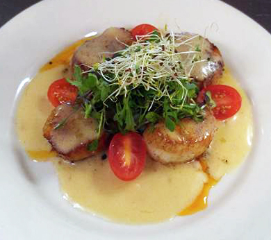 Pan-seared scallops. Courtesy of Michael Shirley