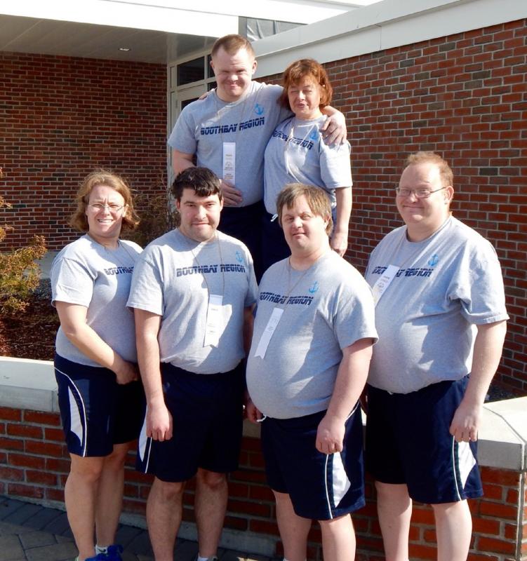 Finishing fourth in the adult competition were, from left, back row: Danny Miller, Ronda LeConte; front row: Brenda LeConte, Joey Ranco, Matt Farnham and Donny Dunning. Courtesy photo