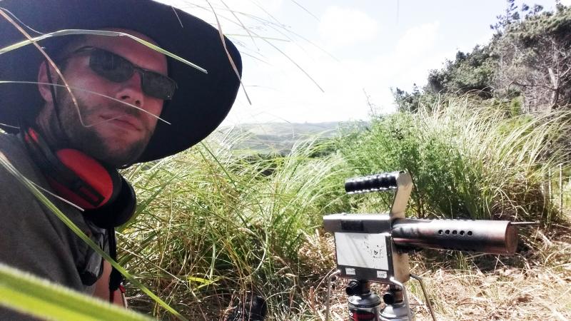 Brian Papineau spent six months in New Zealand working with a film crew. Courtesy of Brian Papineau