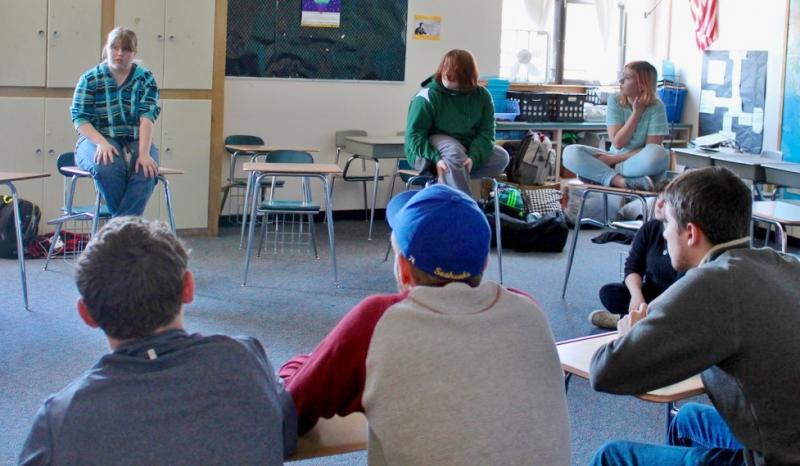 One of the breakout sessions at the BRHS Wellness Day. Courtesy of Noah Sherburne