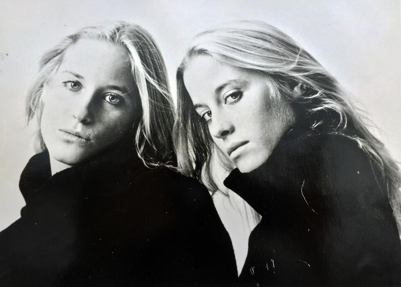 Andy Bielli, left, and identical twin sister Adele were models in New York City when in their 20s. No surprise there. Courtesy of Jeff Savastano