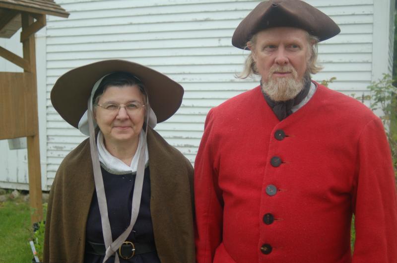 Reenactors Louise and Jeff Miller dress for the occasion.ART MAYERS/Wiscasset Newspaper