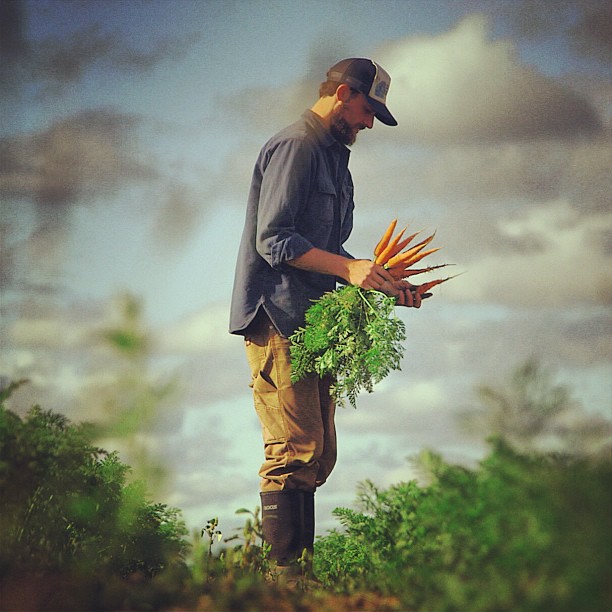 A photo of Ben Marcus, from the film, Growing Local, shown on MPBN.