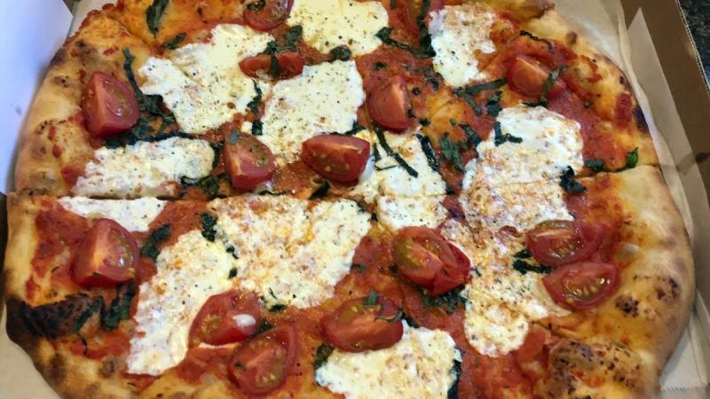 Along with breads, bagels and pretzels, Hootenanny Bread is putting out some top-notch pizzas every Friday night. SUZI THAYER/Boothbay Register