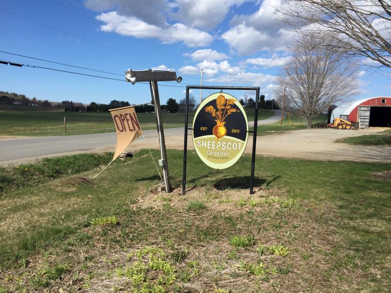 Look for this sign on Townhouse Road in Whitefield. SUE MELLO/Boothbay Register