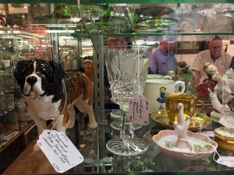 If it’s small enough to fit in a showcase, there’s at least one of them here. Courtesy of Showcase Antiques Gallery