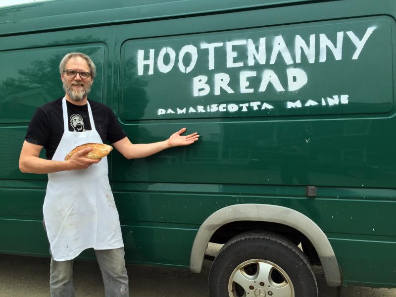Derek DeGeer recently added a large van to accommodate his ever-growing artisan bread business, Hootenanny Bread. SUZI THAYER/Boothbay Register