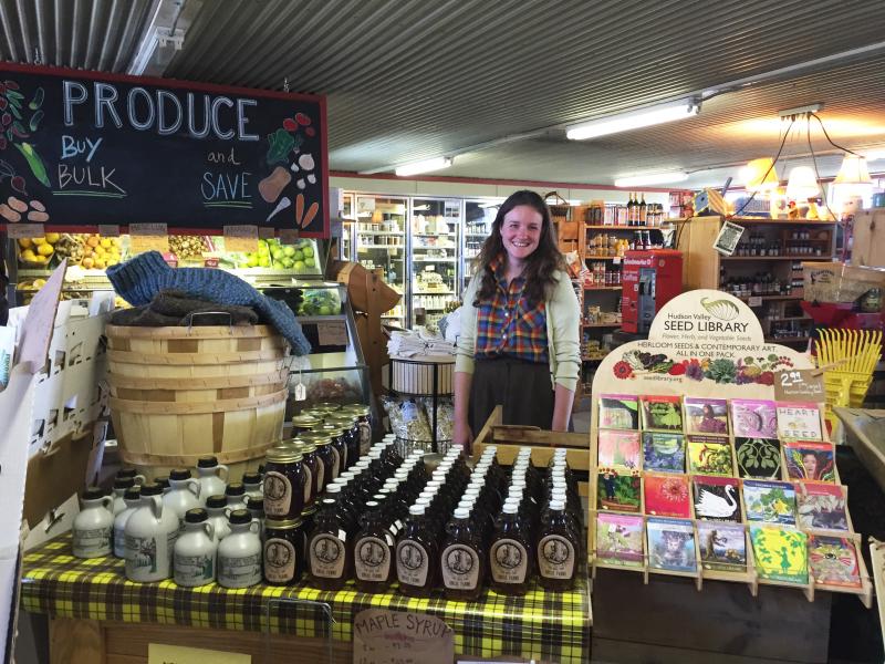 Taryn Marcus in her store, Sheepscot General Store, in Whitefield. SUE MELLO/Boothbay Register