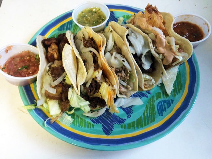 A sampling of Michael Castillo’s “street food” tacos. Get ‘em while they’re hot at ¡Que Rico! in Newcastle. Courtesy of Kathleen Chisholm