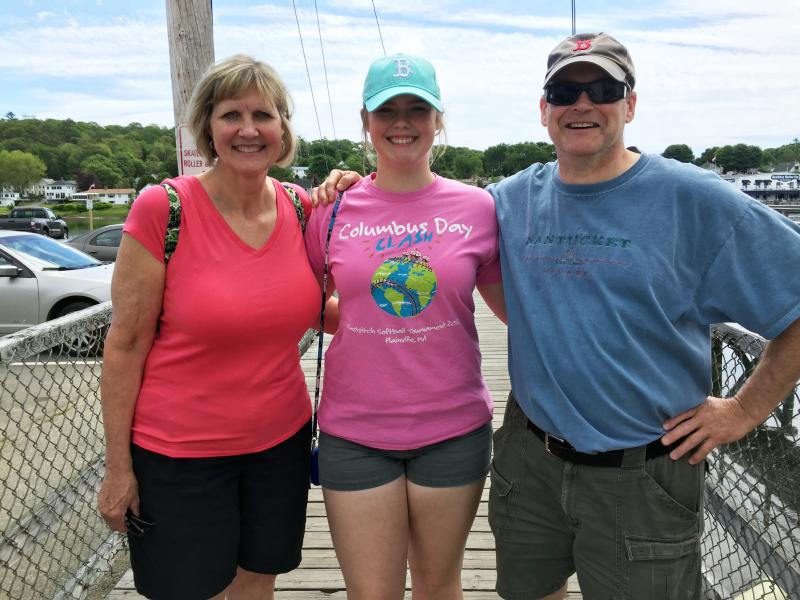 Brian Dyke was here from Plainville, Massachusetts with his wife Cheryl and daughter McKenzie for a couple days. SUZI THAYER/Boothbay Register