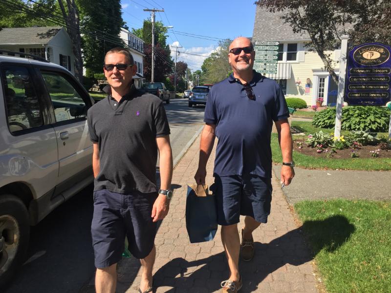 Al Shepard and Lee Waldron were here from Haling Island, England. SUZI THAYER/Boothbay Register