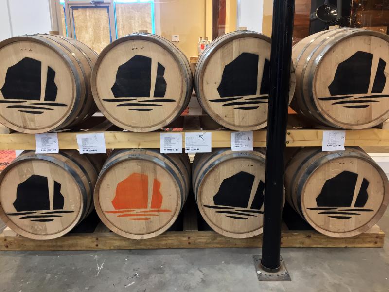 Bourbon ages for around nine months in 30-gallon barrels. SUZI THAYER/Boothbay Register