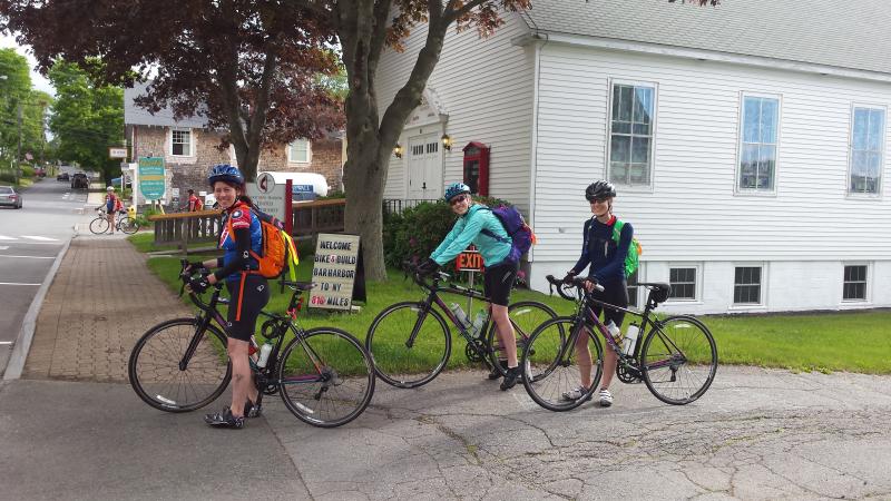 Bikers going for a ride. Courtesy of Maggie Tourtillotte