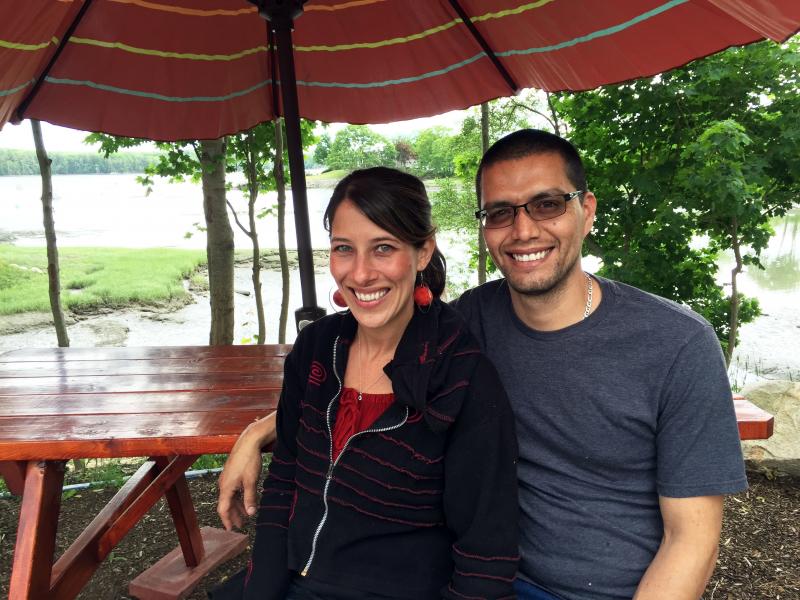 Sara McKenzie and Michael Castillo, owners of the new taco stand in Newcastle, ¡Que Rico!. SUZI THAYER/Boothbay Register