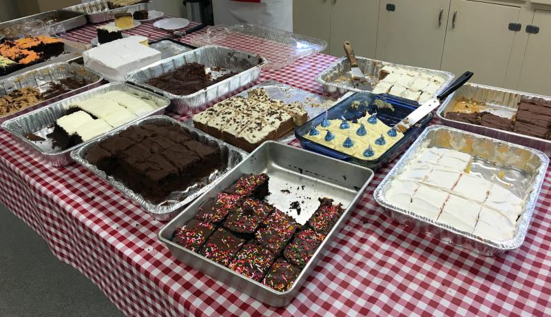 There was a large selection of homemade cakes at the Southport Country Fair and Lobster Roll Luncheon on July 20. SUZI THAYER/Boothbay Register