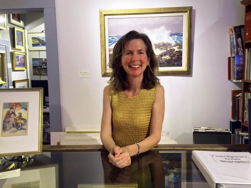Cordelia Oehmig of Wiscassset Bay Gallery. SUZI THAYER/Wiscasset Newspaper