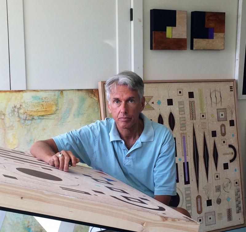 Artist Ronald Rovner in his studio. Courtesy of Ronald Rovner