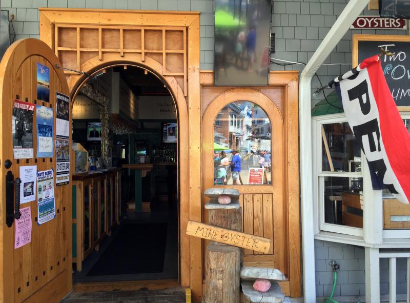 The door at The World is Mine Oyster is almost always open. SUZI THAYER/Boothbay Register
