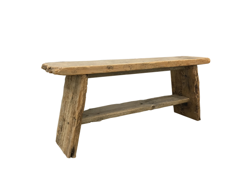 Boothbay Harbor craftsman Steve Lorrain created this bench out of driftwood. The item is available online at twobyseadesigns.com. Courtesy photo