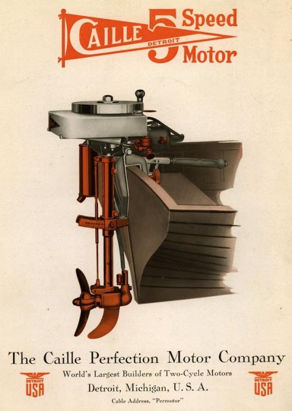 This early advertisement for Caille outboard motors is part of the extensive collection of outboard ephemera including advertising, manuals and other documents that has been gifted to the Boothbay Railway Village along with nearly 300 vintage outboard motors. Hear the story of Caille and Martin outboard motors on Wednesday, Aug. 10 at 7 p..m inside the Town Hall at the Boothbay Railway Village. Courtesy photo