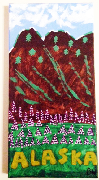 “Alaska,” a painting by Barbara Welborn. Courtesy of Kimberly Welborn