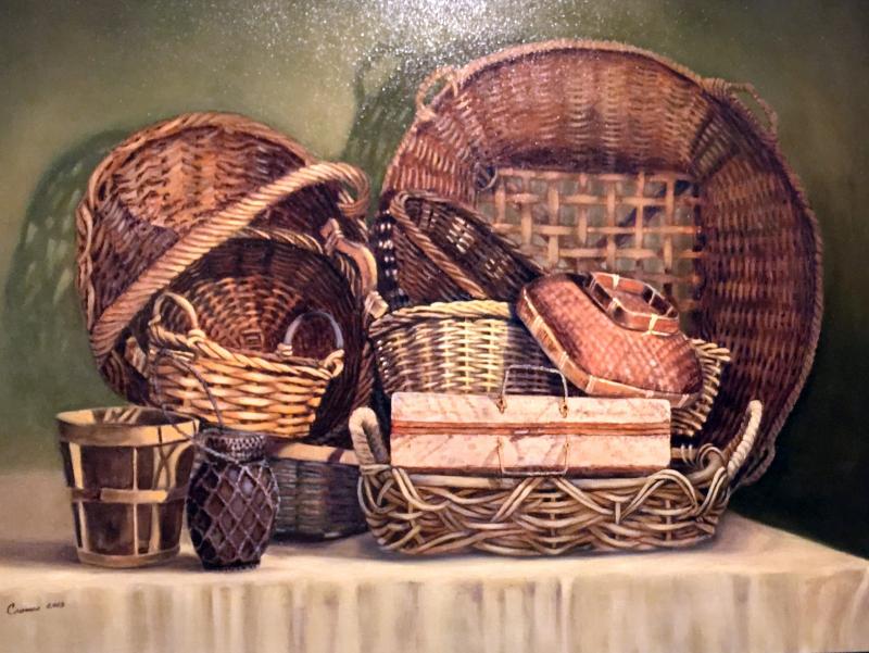 A painting done in layers – opaque and transparent – appears three-dimensional in certain lights. By Thomas Cramer
