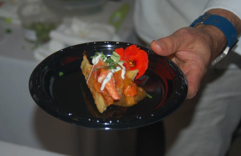 A tasty lobster morsel. ART MAYERS/Boothbay Register