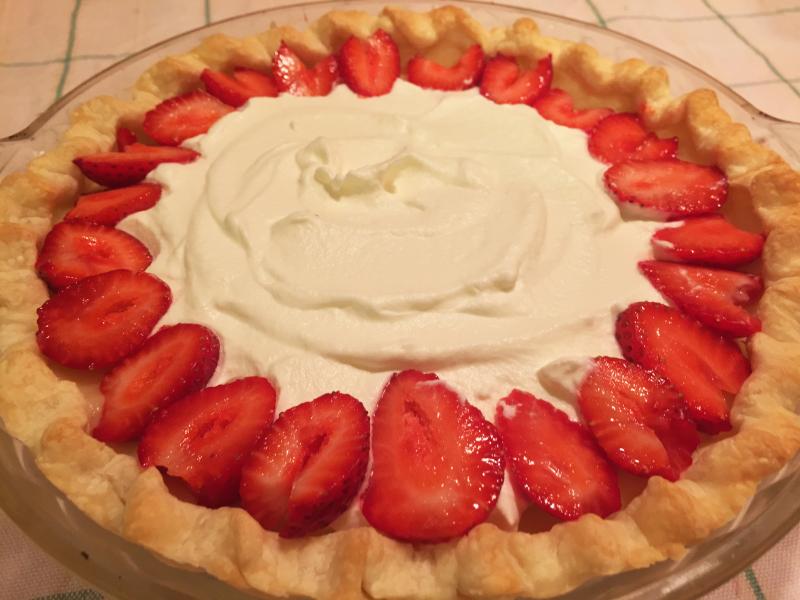 I added strawberries to my butter cream not because it called for them, but because they looked fresh and beautiful. SUZI THAYER/Boothbay Register