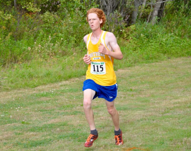 Blake Erhard won his first cross country meet, in heat and high humidity, on Sept. 7 at Hall-Dale. Courtesy of Kerrin Erhard Photo of Blake Erhard