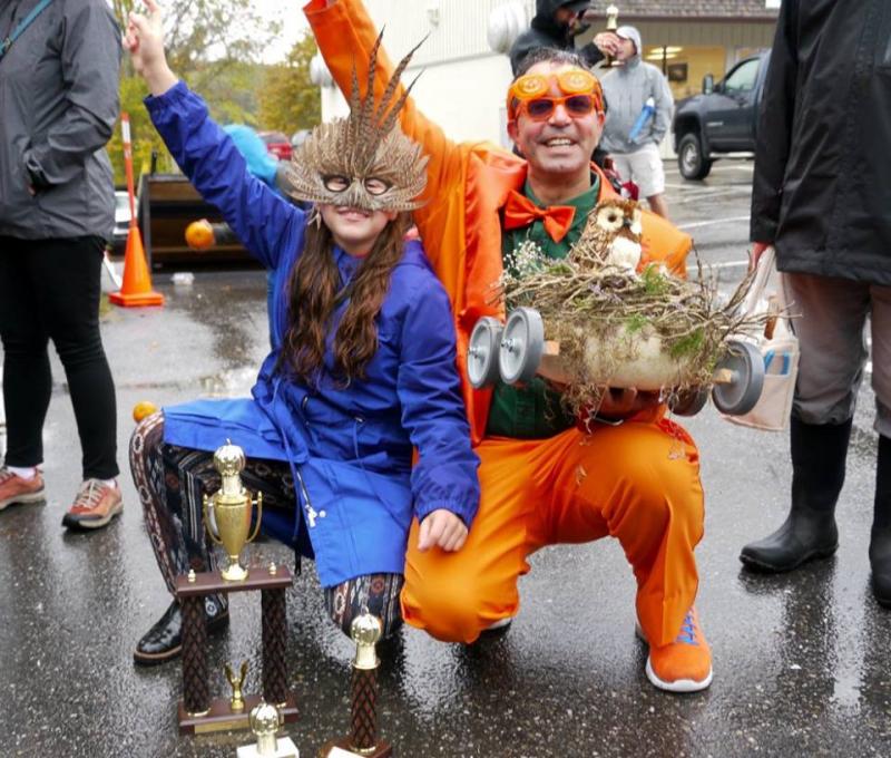 Lilly was the big winner – a triple crown winner – for overall best pumpkin in the derby, most creative, and youth division. Courtesy Pumpkinfest and Regatta
